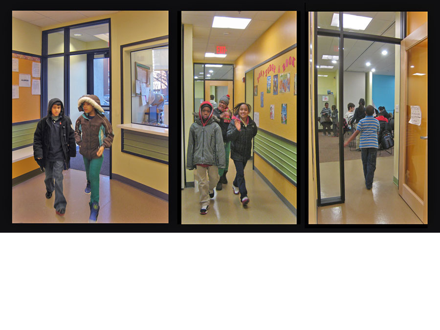 Cheerful hallways in the RTH ASP community design.