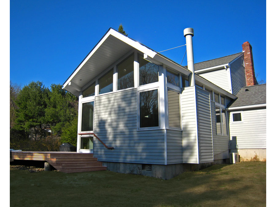 Green renovation creates new spaces in the Andover addition.