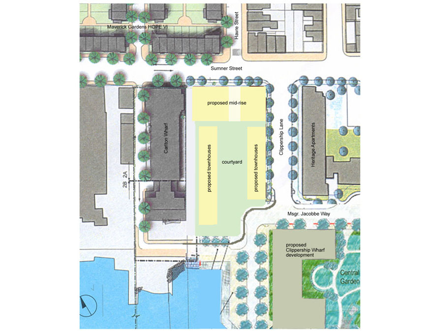 Master planning for the Clippership family housing project.