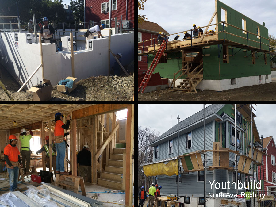 Youthbuild at work on a sustainable home design