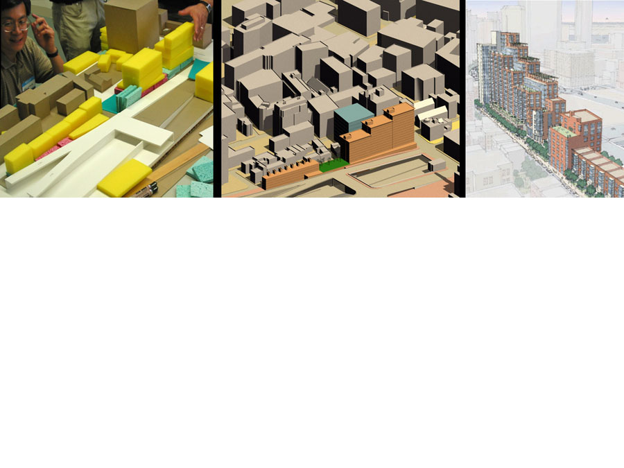 Stages of models for Parcel 24.