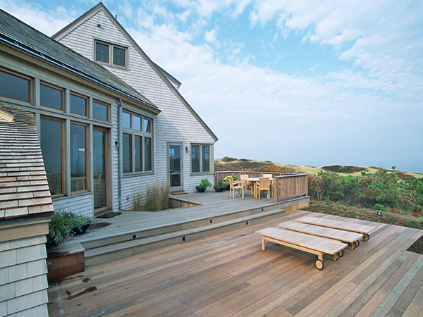 The Cape Cod house.