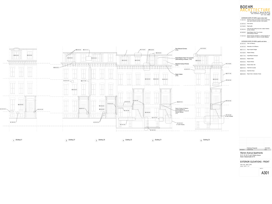 Warren Ave affordable housing exterior elevations