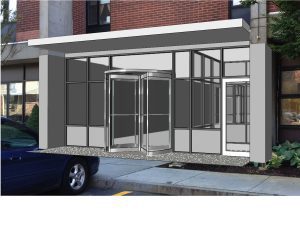 Boston affordable housing entry design