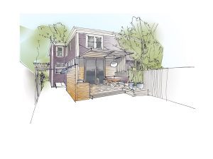 Cambridge green home design exterior