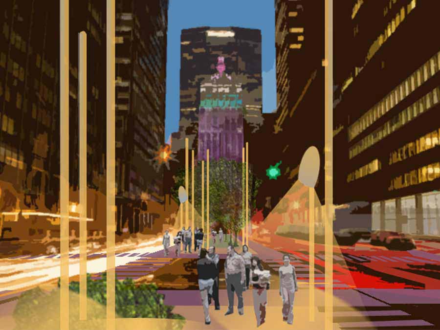 PARKs Avenue centerline competition walkway concept