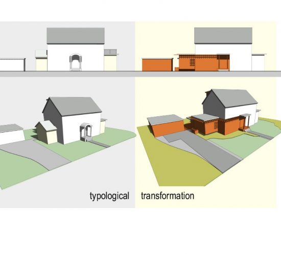 Typological diagram showing the visual transformation