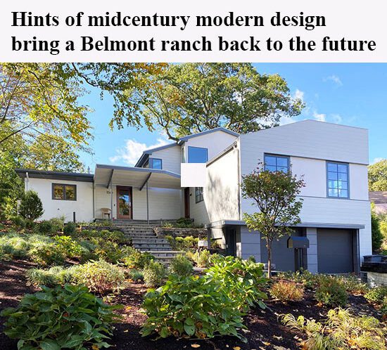 Boston Globe - Belmont midcentury modern design